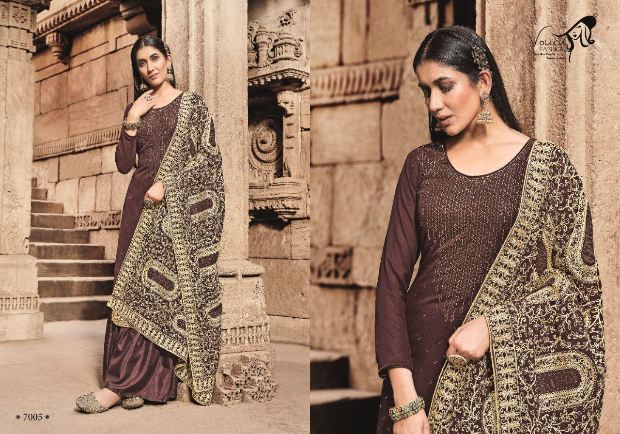 Vouch Naari Vol 7 Wholesale Georgette Salwar Suits Catalog